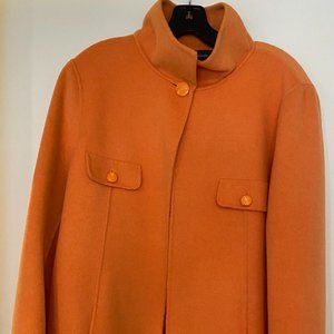 St. John Season Spanner Orange Duster Jacket Coat